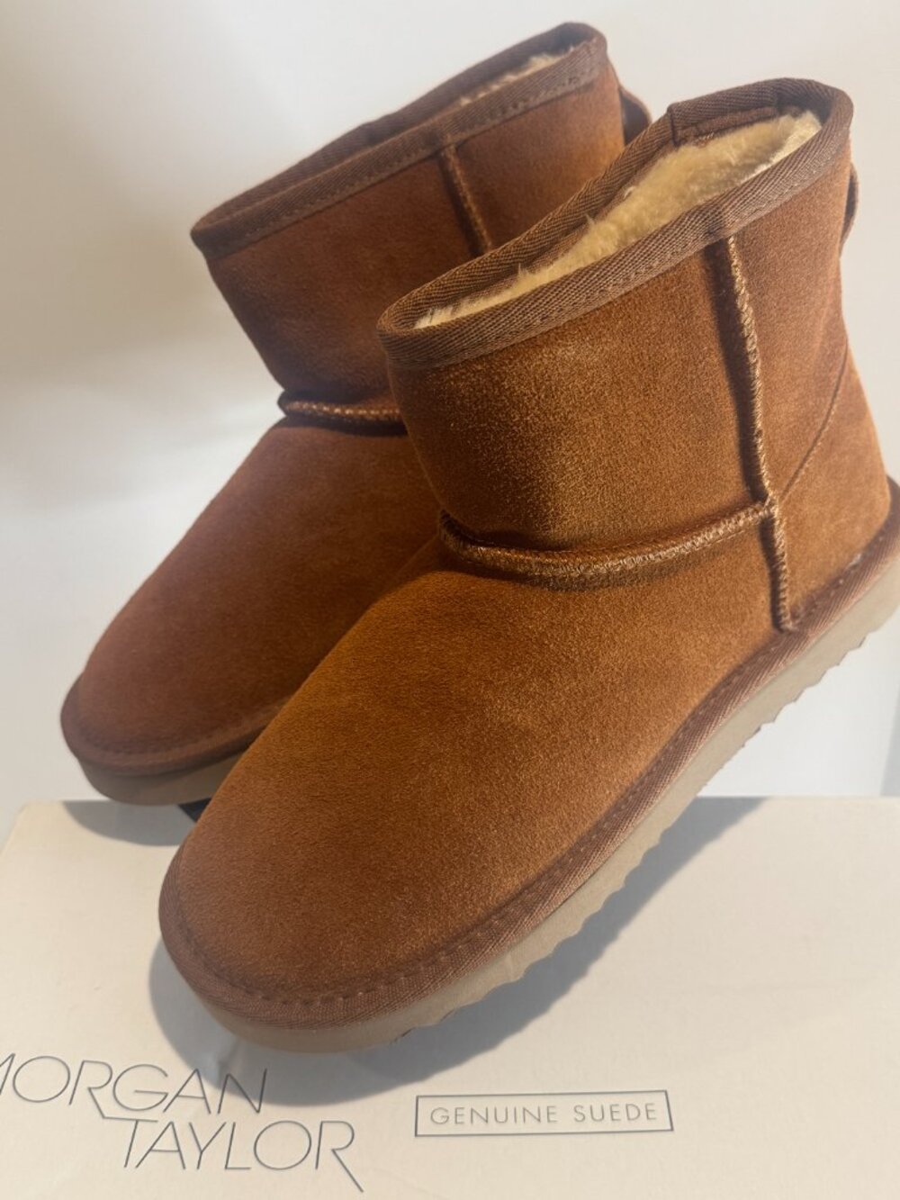 Morgan Taylor Genuine Suede Women's Boots Brand New size 8